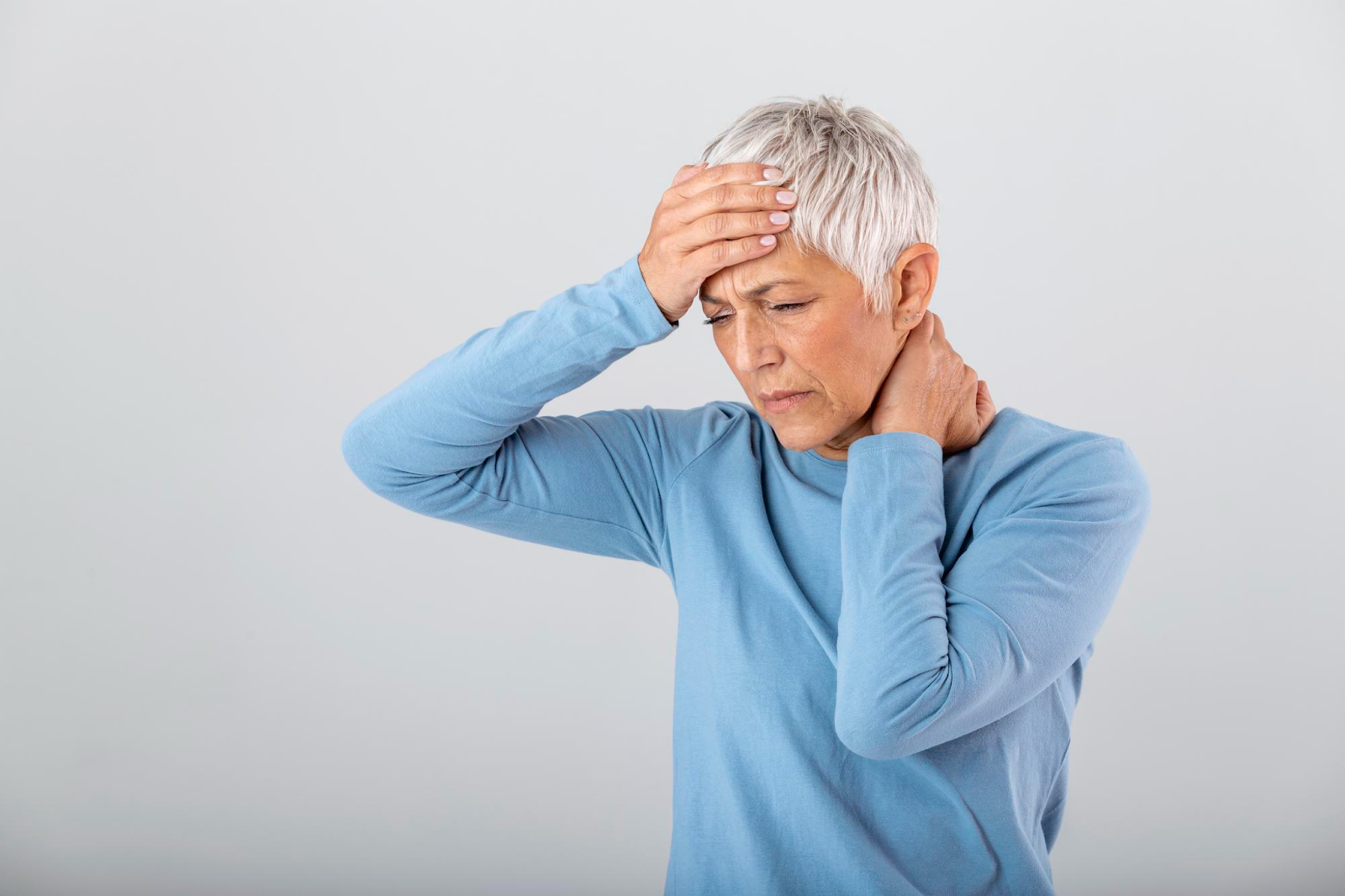 Woman suffering from chronic pain